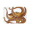 Brown Octopus Tentacles Dance White Bath Mat Small 24X17 Home Decor