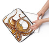 Brown Octopus Tentacles Ink White Art Laptop Sleeve
