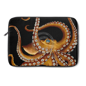 Brown Octopus Tentacles Watercolor Art Laptop Sleeve 13