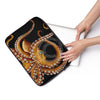 Brown Octopus Tentacles Watercolor Art Laptop Sleeve