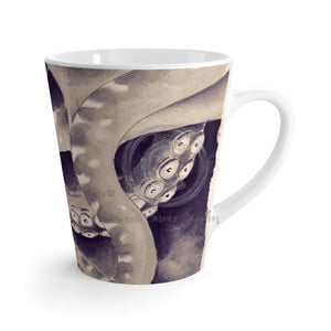 Brown Octopus Tentacles Watercolor Art Latte Mug 12Oz Mug