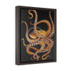 Brown Octopus Vertical Framed Premium Gallery Wrap Canvas 11 × 14