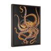 Brown Octopus Vertical Framed Premium Gallery Wrap Canvas 16 × 20