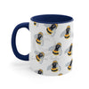 Bumble Bee Watercolor Pattern Art Accent Coffee Mug 11Oz