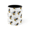 Bumble Bee Watercolor Pattern Art Accent Coffee Mug 11Oz
