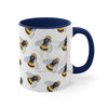 Bumble Bee Watercolor Pattern Art Accent Coffee Mug 11Oz