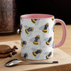 Bumble Bee Watercolor Pattern Art Accent Coffee Mug 11Oz