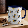 Bumble Bee Watercolor Pattern Art Accent Coffee Mug 11Oz