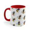 Bumble Bee Watercolor Pattern Art Accent Coffee Mug 11Oz
