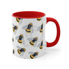 Bumble Bee Watercolor Pattern Art Accent Coffee Mug 11Oz