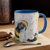Bumble Bee White Peony Music Art Accent Coffee Mug 11Oz