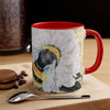 Bumble Bee White Peony Music Art Accent Coffee Mug 11Oz