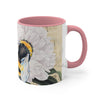 Bumble Bee White Peony Music Art Accent Coffee Mug 11Oz