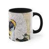 Bumble Bee White Peony Music Art Accent Coffee Mug 11Oz