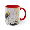 Bumble Bee White Peony Music Art Accent Coffee Mug 11Oz