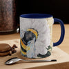 Bumble Bee White Peony Music Art Accent Coffee Mug 11Oz