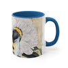 Bumble Bee White Peony Music Art Accent Coffee Mug 11Oz