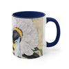 Bumble Bee White Peony Music Art Accent Coffee Mug 11Oz