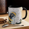Bumble Bee White Peony Music Art Accent Coffee Mug 11Oz