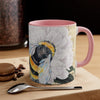Bumble Bee White Peony Music Art Accent Coffee Mug 11Oz