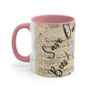 Bumble Bee White Peony Music Art Accent Coffee Mug 11Oz
