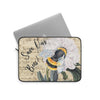 Bumble Bee White Peony Music Art Laptop Sleeve