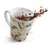 Bumble Bee White Peony Music Art Latte Mug Mug