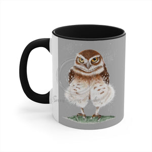 Burrowing Owl Art Accent Coffee Mug 11Oz Black /