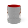 Burrowing Owl Art Accent Coffee Mug 11Oz Red /