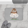 Burrowing Owl Art Bath Mat Home Decor