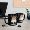 Burrowing Owl Art Black Mug 11Oz Mug