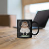 Burrowing Owl Art Black Mug 11Oz Mug