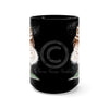 Burrowing Owl Art Black Mug 15 Oz