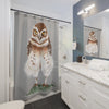 Burrowing Owl Art Shower Curtain Home Decor