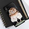 Burrowing Owl Black Art Case Mate Tough Phone Cases