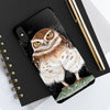 Burrowing Owl Black Art Case Mate Tough Phone Cases