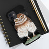 Burrowing Owl Black Art Case Mate Tough Phone Cases