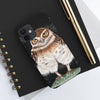 Burrowing Owl Black Art Case Mate Tough Phone Cases