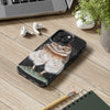 Burrowing Owl Black Art Case Mate Tough Phone Cases