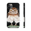 Burrowing Owl Black Art Case Mate Tough Phone Cases Iphone 11 Pro Max