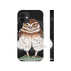Burrowing Owl Black Art Case Mate Tough Phone Cases Iphone 12 Mini