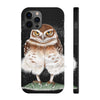 Burrowing Owl Black Art Case Mate Tough Phone Cases Iphone 12 Pro Max