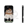 Burrowing Owl Black Art Case Mate Tough Phone Cases Iphone 13 Mini