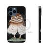 Burrowing Owl Black Art Case Mate Tough Phone Cases Iphone 13 Pro Max