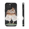 Burrowing Owl Black Art Case Mate Tough Phone Cases Iphone 14 Pro Max