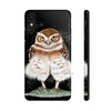Burrowing Owl Black Art Case Mate Tough Phone Cases Iphone Xr