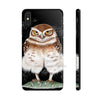 Burrowing Owl Black Art Case Mate Tough Phone Cases Iphone Xs Max