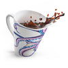 Purple Octopus Dance Ink  Art Latte mug