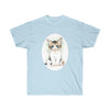 Cute Calico Kitten Cat Cameo Watercolor Art Ultra Cotton Tee