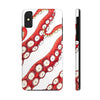 Red White Kraken Octopus Tentacles Ink Case Mate Tough Phone Cases